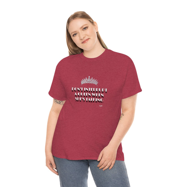 Unisex Talking Queen Top Crown Heavy Cotton Tee